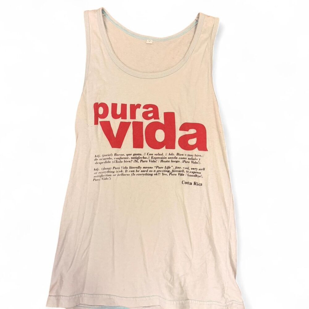 Pura-vida Women's Cream and White Vest